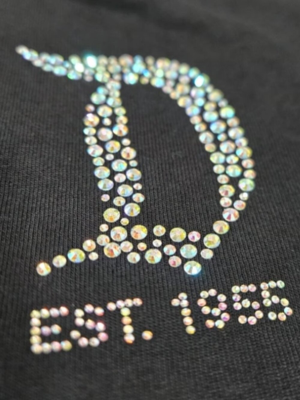 Disney Parks Disneyland Resort Black Bedazzled Rhinestone Spirit Jersey NWT - Picture 2 of 3